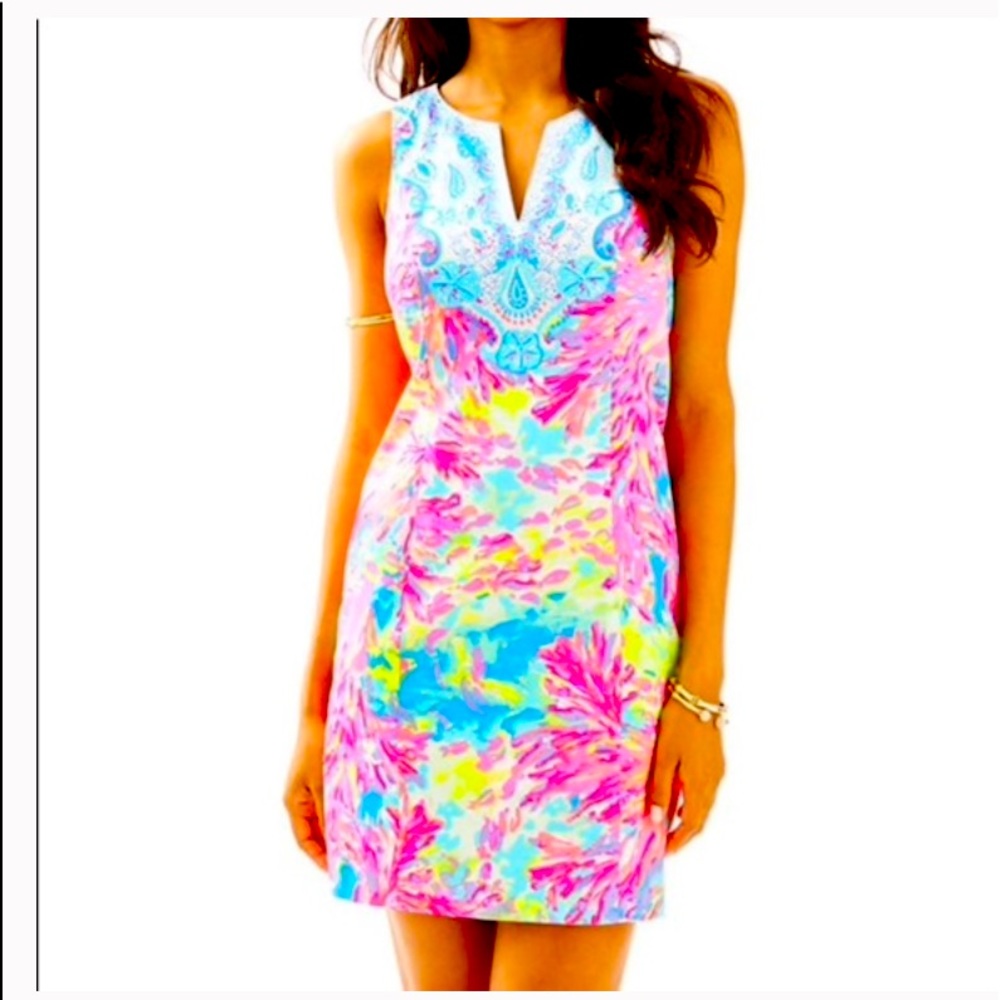 Lilly Pulitzer Fallon Shift Palm Beach Coral Engineer